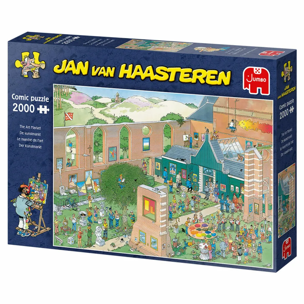 Puzzle Jan van Haasteren Le marché de l'art 2000 pièces - Jumbo 19077