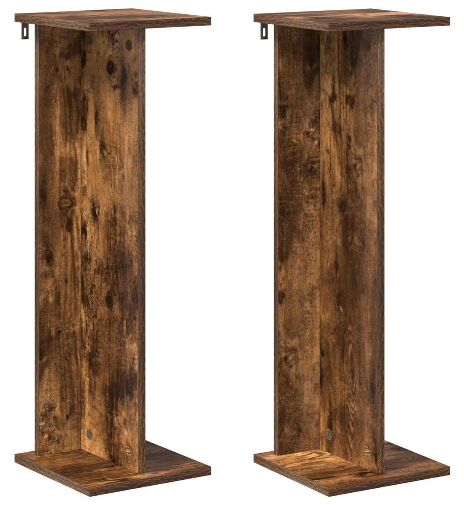 Pflanzenständer 2 pcs Geräucherte Eiche 25 x 25,5 x 80,5 cm