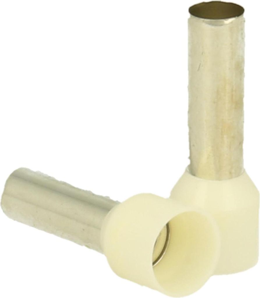 Aderendhülsen DIN 46228 Teil 4 isoliert, Größe L, Farbe Kodierung TM Querschnitt 16mm² weiß - 1 Stück