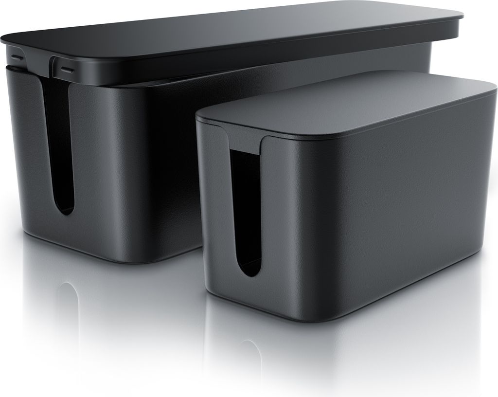 BEARWARE Kabelbox Kabelbox mit Gummifüßen - Kabelmanagement Produktbild 