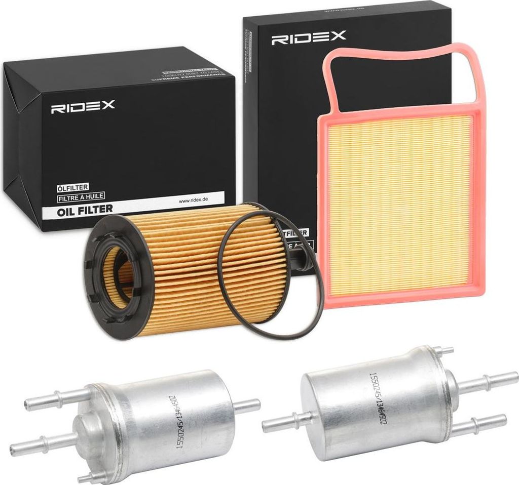 RIDEX Filterset Inspektionspaket Filtersatz für VW POLO (9N) für SKODA Fabia I Combi (6Y5) FABIA (6Y2) FABIA Stufenheck (6Y3) Fabia I Praktik (6Y5)