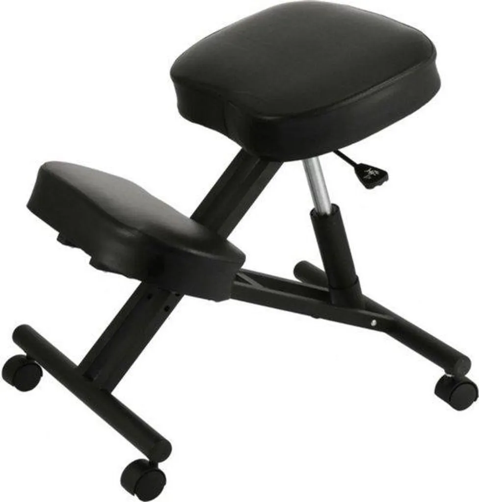 Chaise de bureau réglable améliore la posture - Dossier ergonomique noir