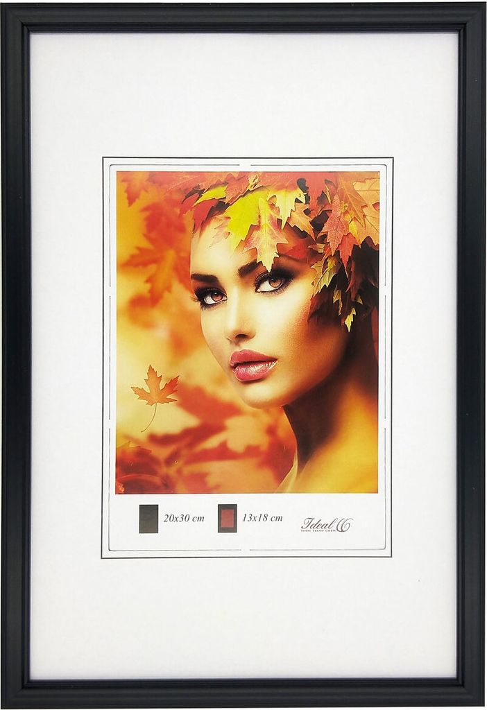 Eco Kunststoff Bilderrahmen Wanddeko Collage Poster Bilder Foto Rahmen - Farbe: Schwarz | Format: 20x30
