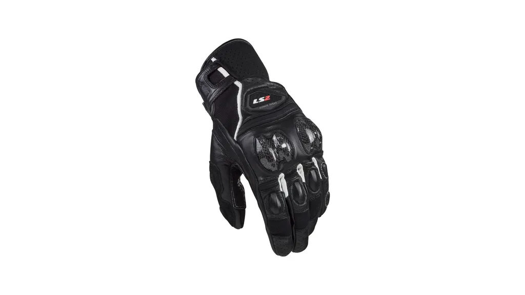 Gants LS2 Spark II Hommes Noir et Blanc - Taille S - Protection Route