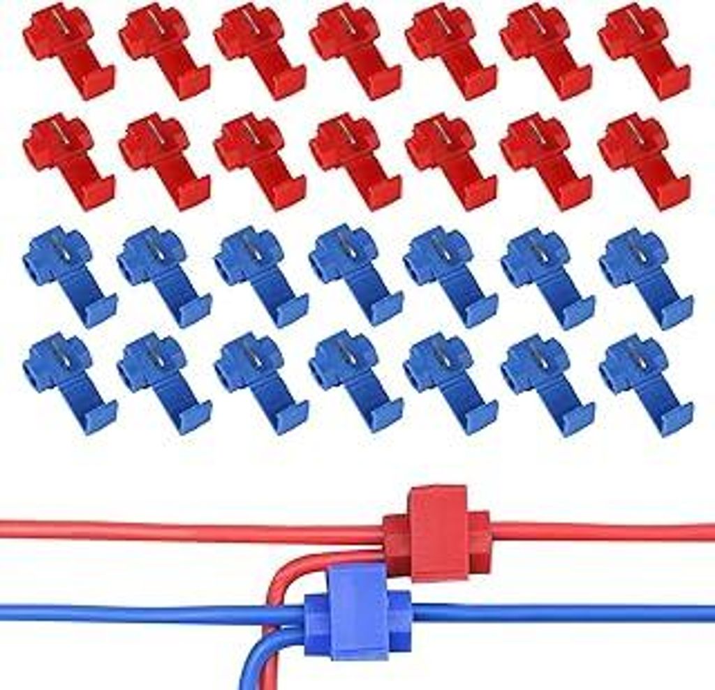 50 Stück Abzweigverbinder Set, Kfz Stromdieb Kfz Stromdiebe, Schnellverbinder, Kabeldieb Kabelabzweiger Quickverbinder, Schnellabzweiger Klemmverb...