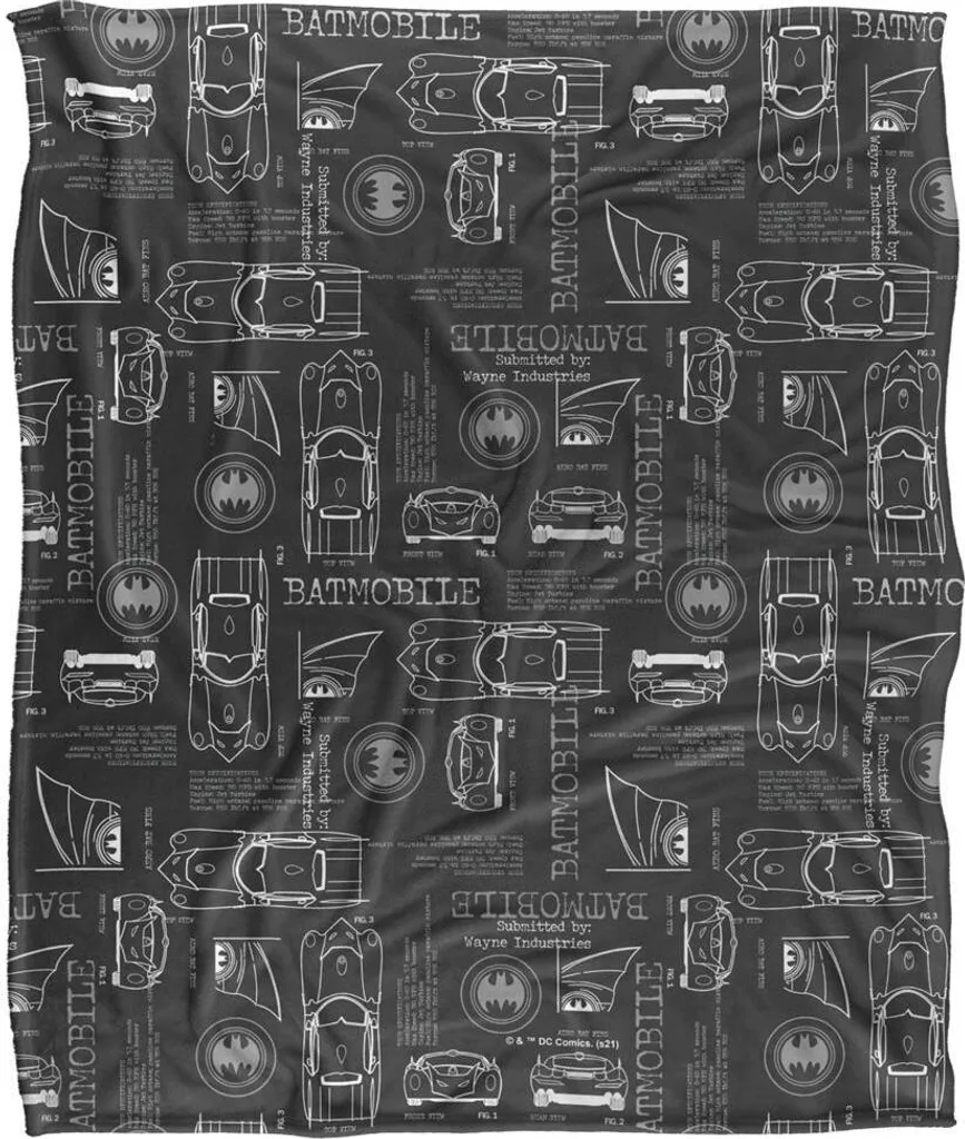 Couverture Batman Wayne Industries Batmobile : Chaleur et Style Geek