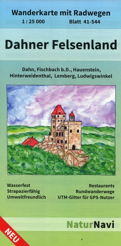 Dahner Felsenland, Blatt 41-544, 1 : 25 000