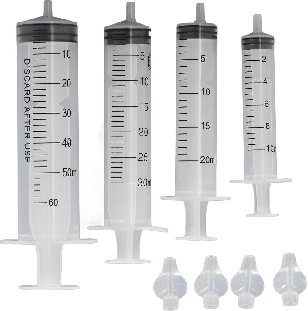 4 pièces 10 ml 20 ml 30 ml 60 ml Seringue pour nourrisson Image du produit 