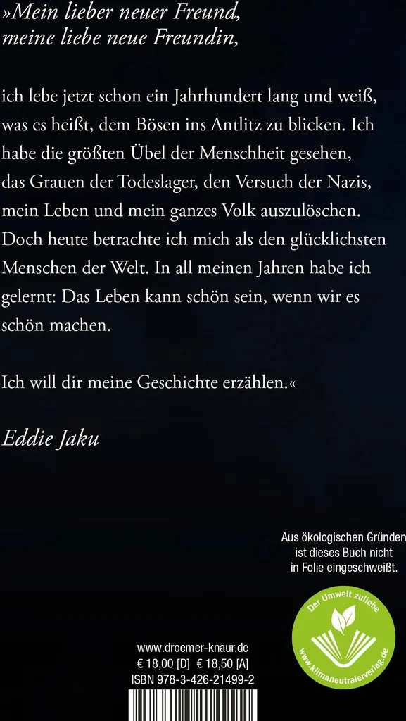 Biographie Der glücklichste Mensch der Welt avec couverture rigide