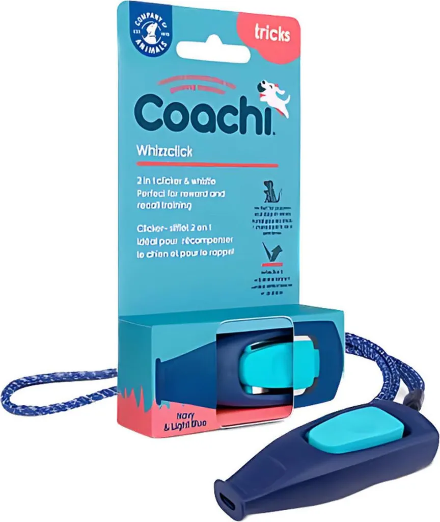 Acquista Whizzclick COA Blu: Fischietto e Clicker 2-in-1 per Cani