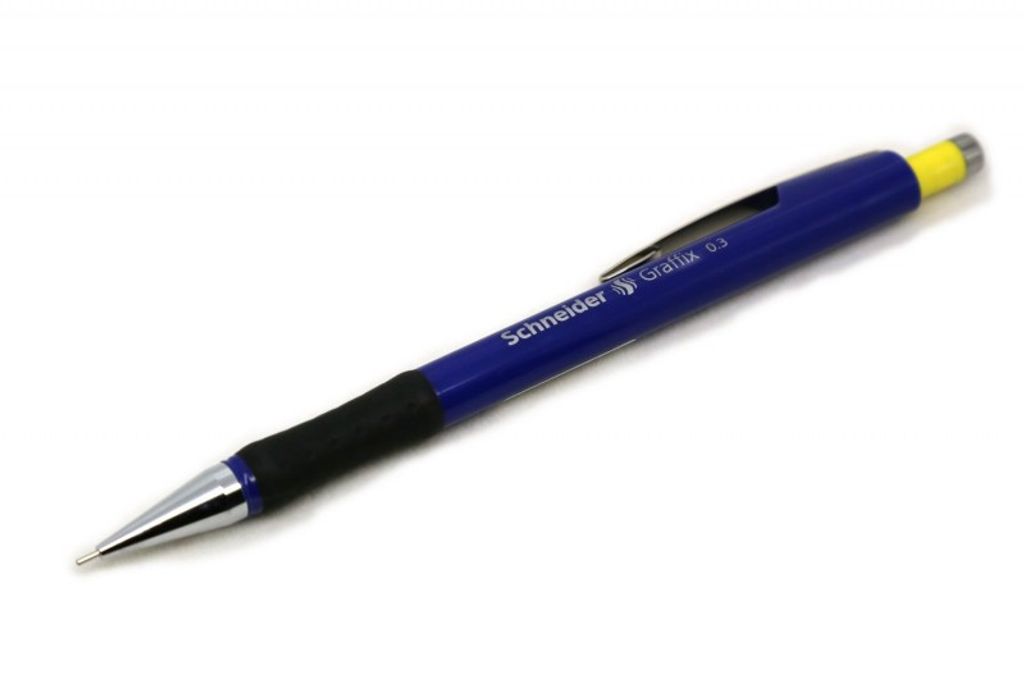 Schneider Druckbleistift Graffix blau 0,3mm Polymer-Minen, Härtegrad HB