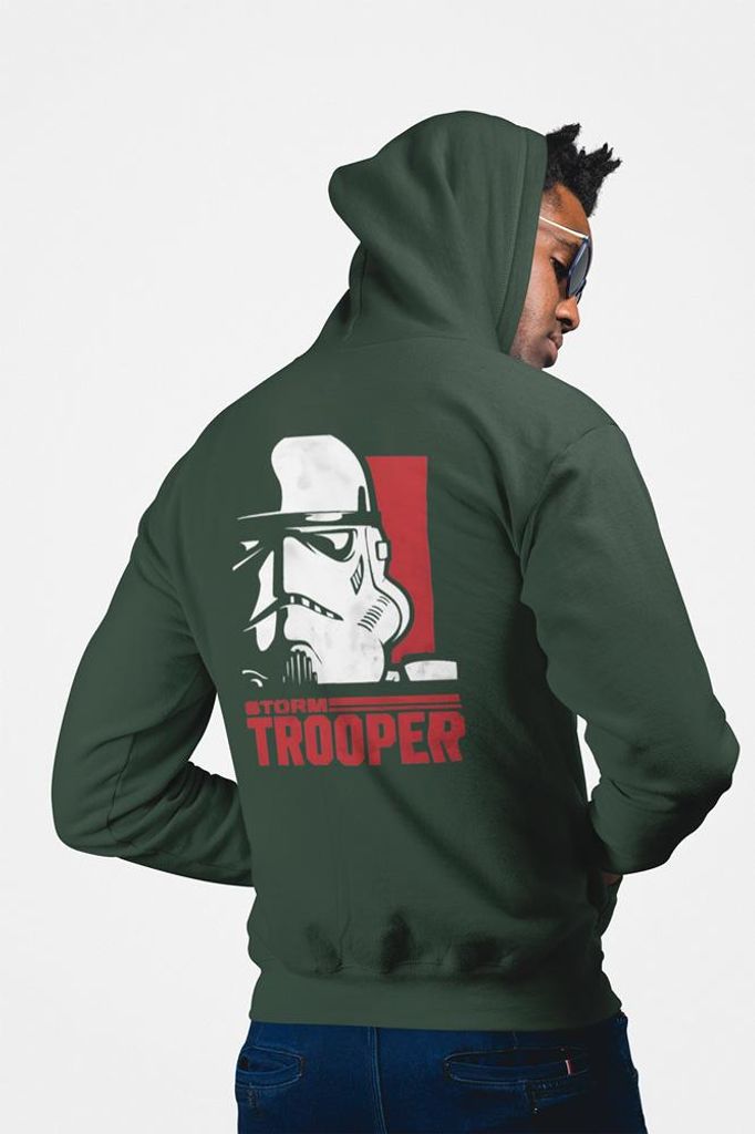 D&B Uni Hoodie ZIPMO00098 Star Wars Waldgrün-Größe L