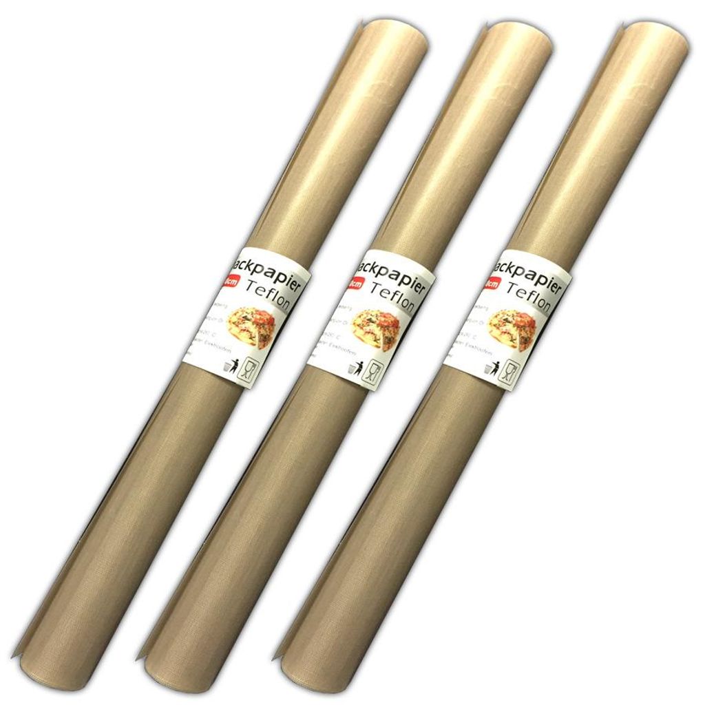 3 Stück Antihaft Dauerbackfolie Backpapier Dauerbackpapier Produktbild 