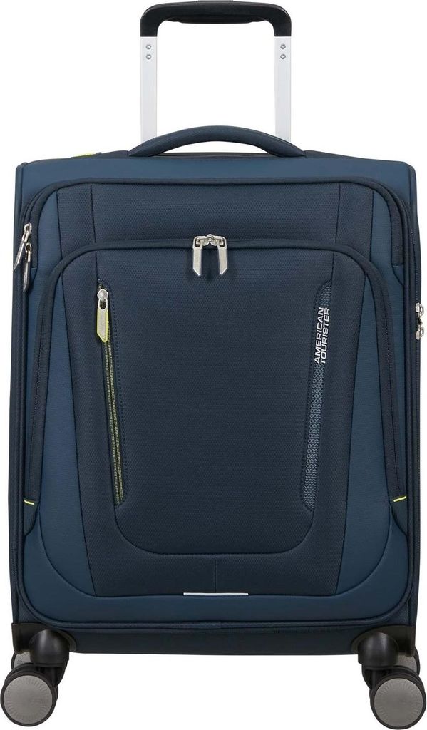 American Tourister Trolley Wanderlite Spinner TSA Dark Navy Produktbild 