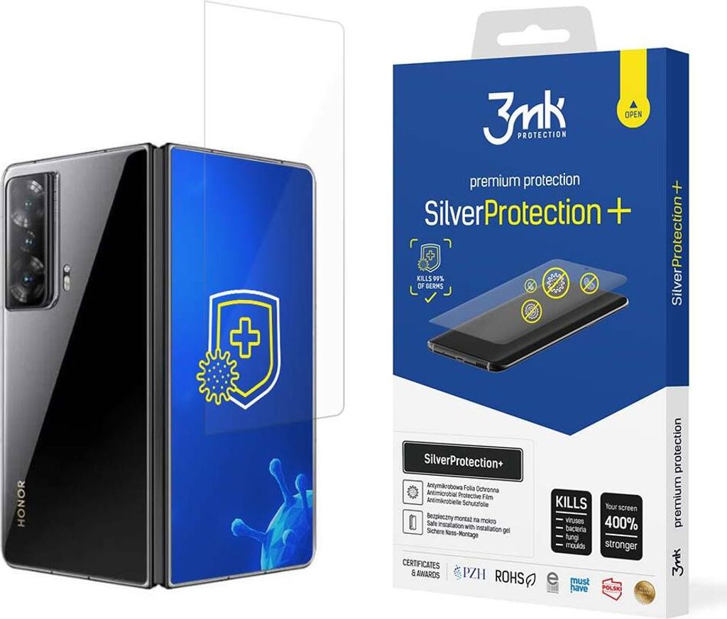 3mk Display Antimikrobielle Schutzfolie SilverProtection+ für Honor Magic V2 0,21mm Self-Heal