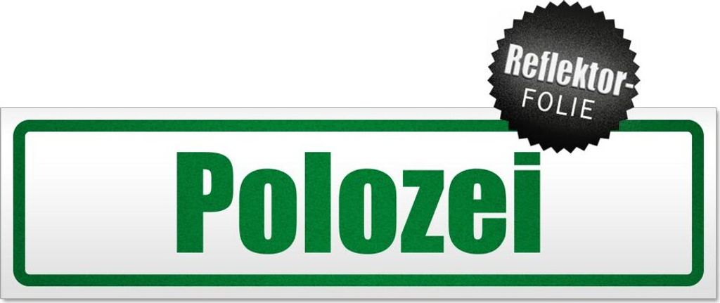 Polozei Magnetschild Schild magnetisch