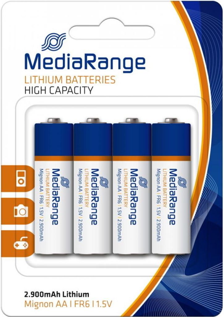 MediaRange Batterie mignon AA Lithium/FR6 1,5V 4stk Produktbild 