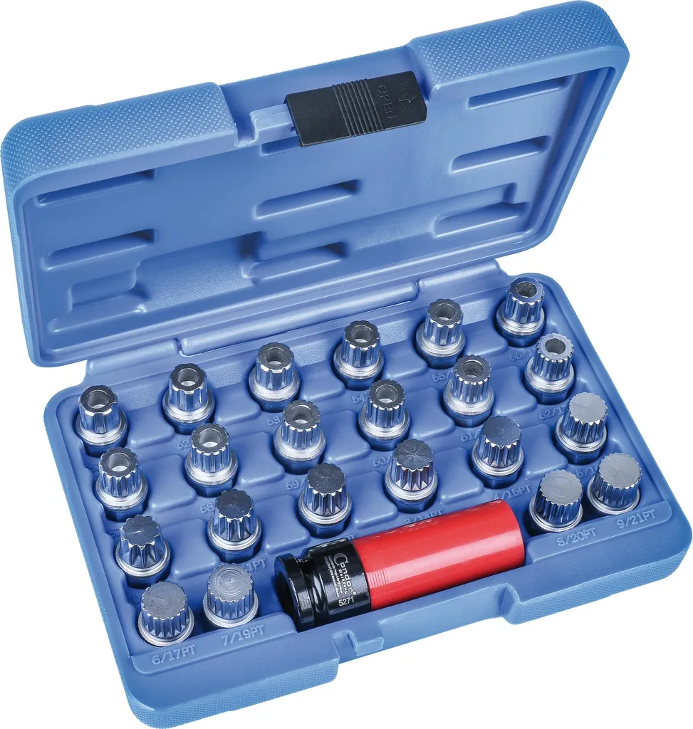 Condor 23 pièces coffret de démontage de serrure de jante antivol Vag