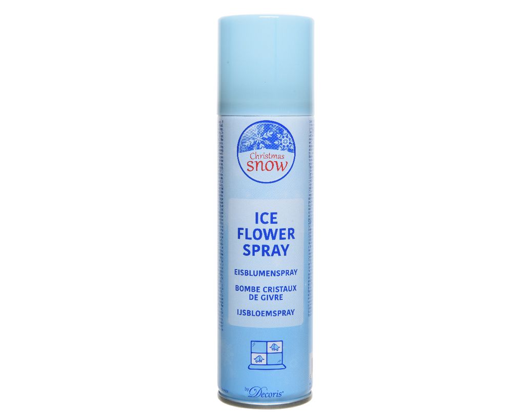 Fiore di ghiaccio spray in metallo dia4,4cm H.17,8cm bianco Immagine del prodotto 