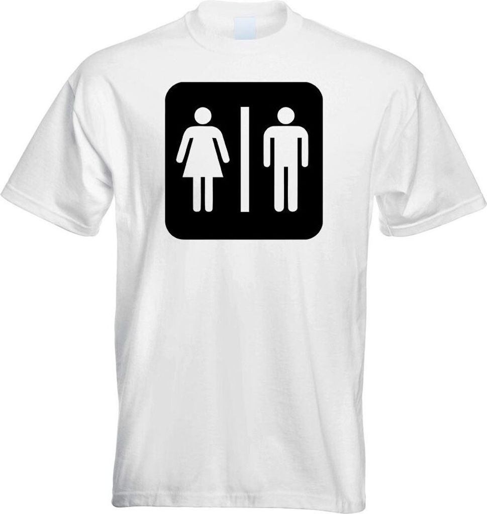 Kiwistar - T-Shirt - Weiss - WC Toilette Piktogramme Herren Funshirt Bedruckt Design Sprüche Spruch Motive - mit Motiv Bedruckt - Funshirt Design ...
