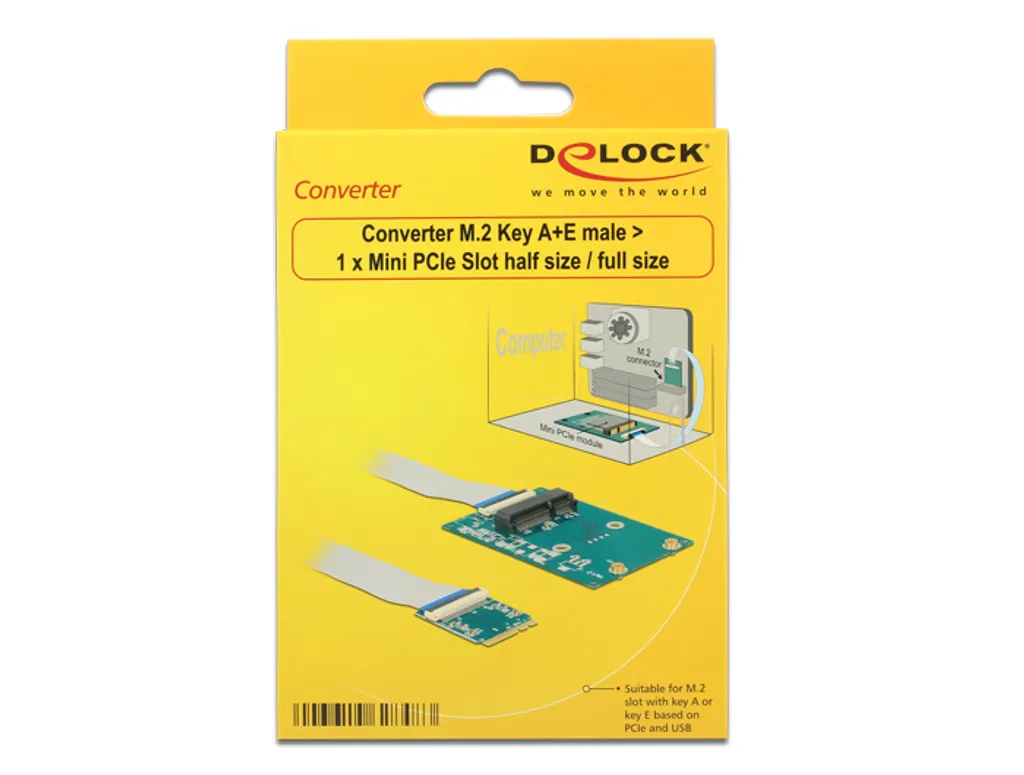 Module Convertisseur M.2 Key A+E vers Mini PCIe - Installation Facile et Stable