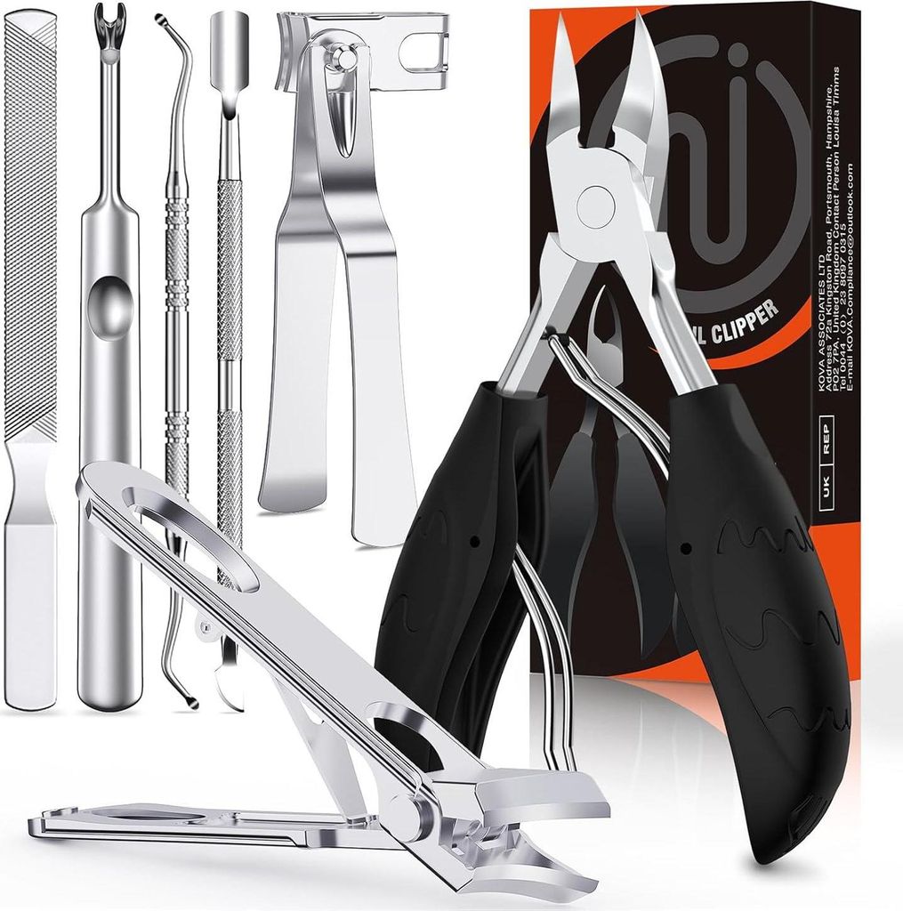 Set di forbici per unghie Tagliaunghie 7 pezzi per pedicure Immagine del prodotto 