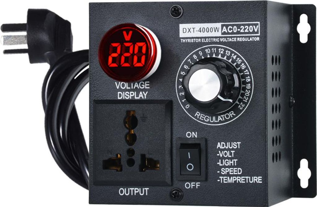1x 4000W Spannungsregler mit Thyristorsteuerung, Variabler Produktbild 