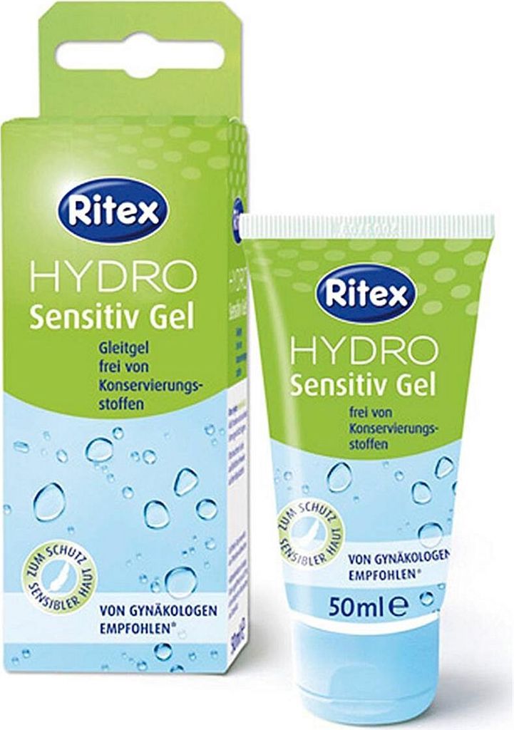 A box and tube of Ritex Hydro Sensitiv Gel.