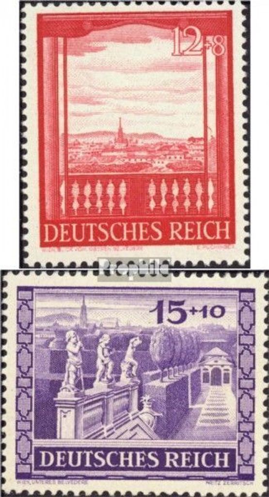 Briefmarken Deutsches Reich 1941 Mi 804-805 (kompl.Ausg.) gestempelt Wiener Messe