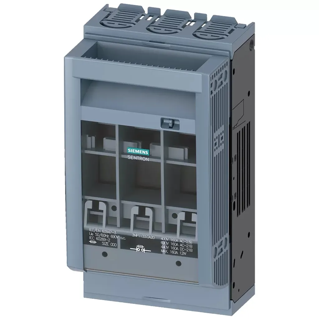 Sectionneur tripolaire 160A NH00 Siemens 3NP1133-1CA20 haute qualité