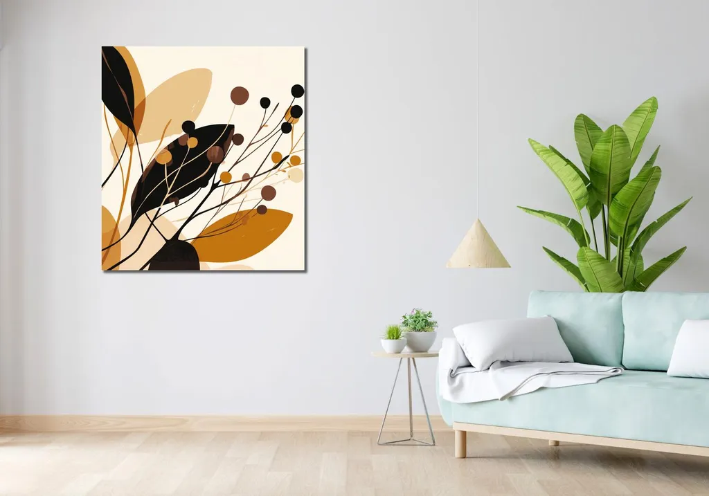Quadro 90x100 cm Silhouettes autunnali - 2