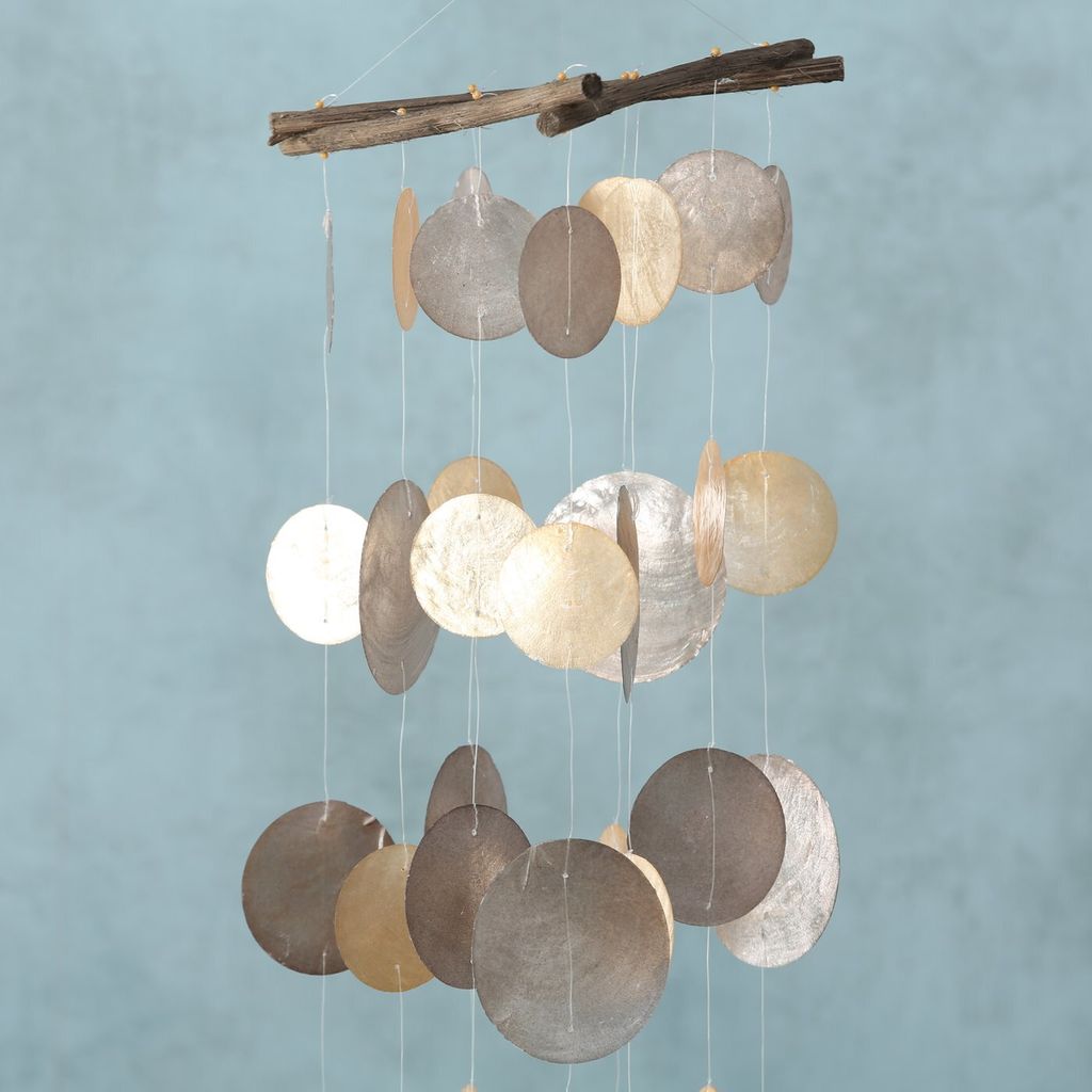 Windspiel Pepa - 100cm - Capiz braun Produktbild 4