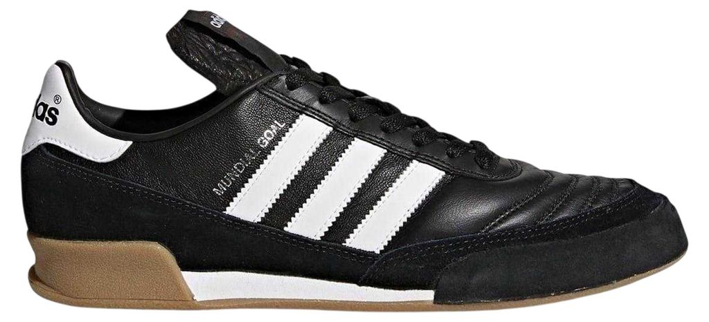 Adidas - "Mundial Goal" Hallenfußballschuhe für Herren, Leder GT16582 (48 EU) (Schwarz)