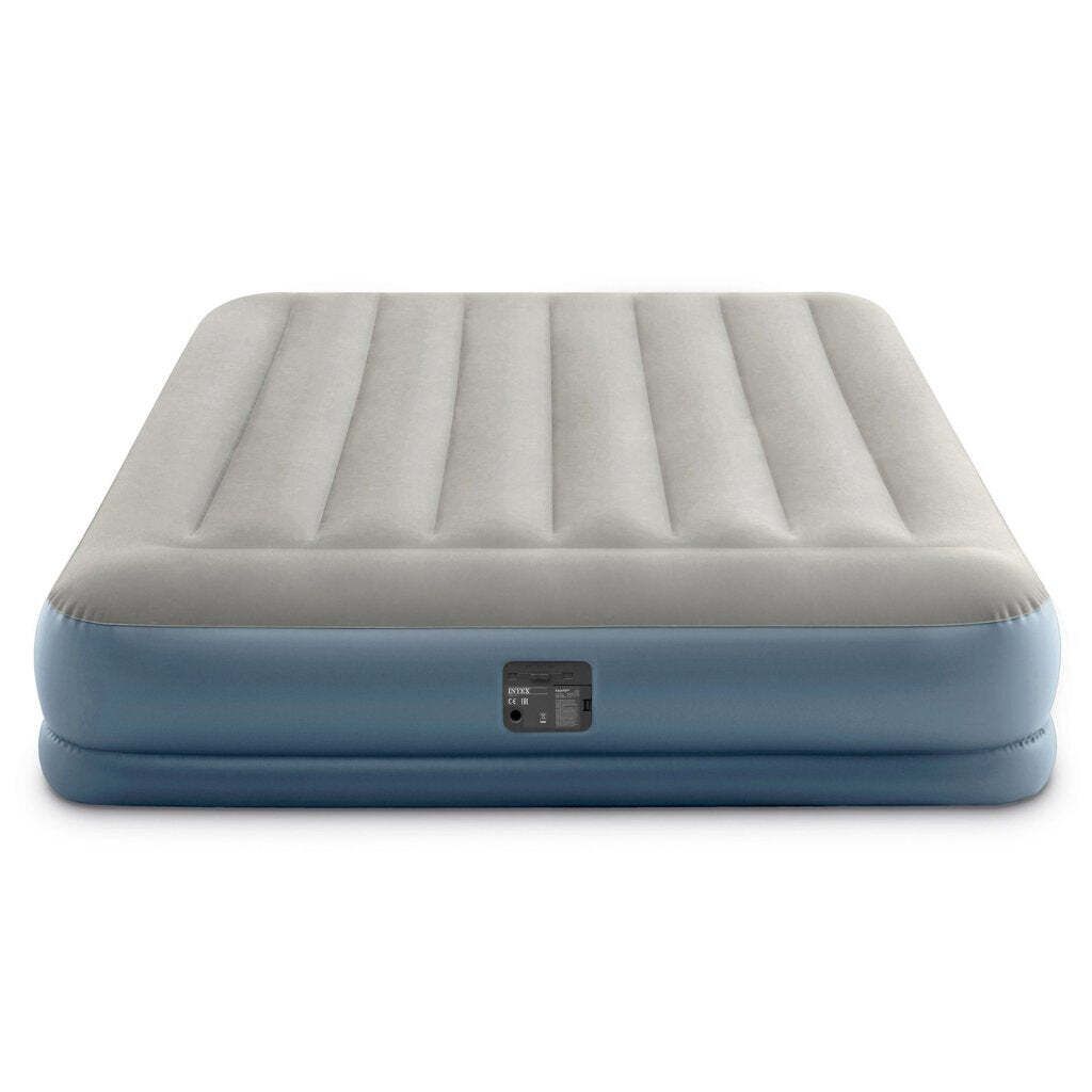 INTEX Luftbett, 152x203x30 cm, Grau/Blau, Pillow Rest, Produktbild 