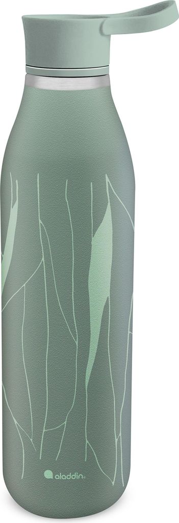 ALADDIN CityLoop Isolierflasche, 0,6L, Salbei-Grün + Print