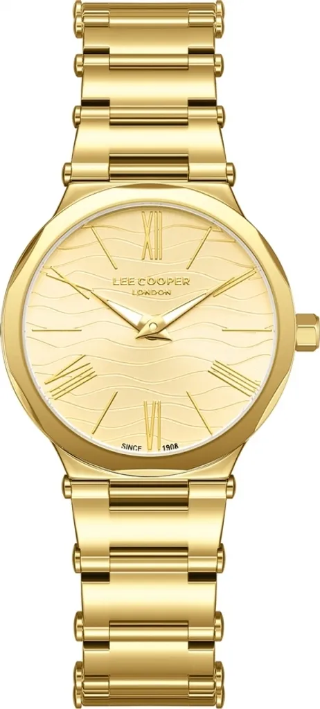 Orologio da polso da donna LEE COOPER LC08000.130 in oro - un regalo alla moda.