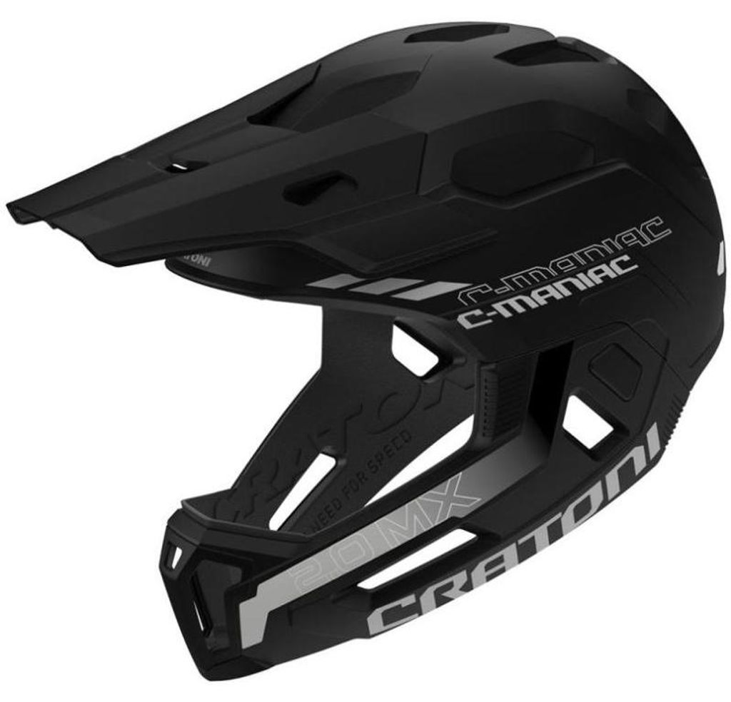 Helm Cratoni C-Maniac 2.0 MX, integraalhelm, zwart, mat, Productafbeelding 