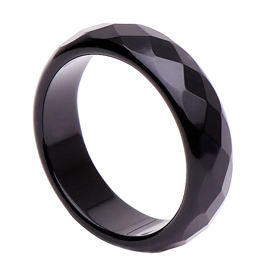 3-er Ring Damenring aus 925 Silber rhodiniert glänzend 6,5mm breit Fingerring 