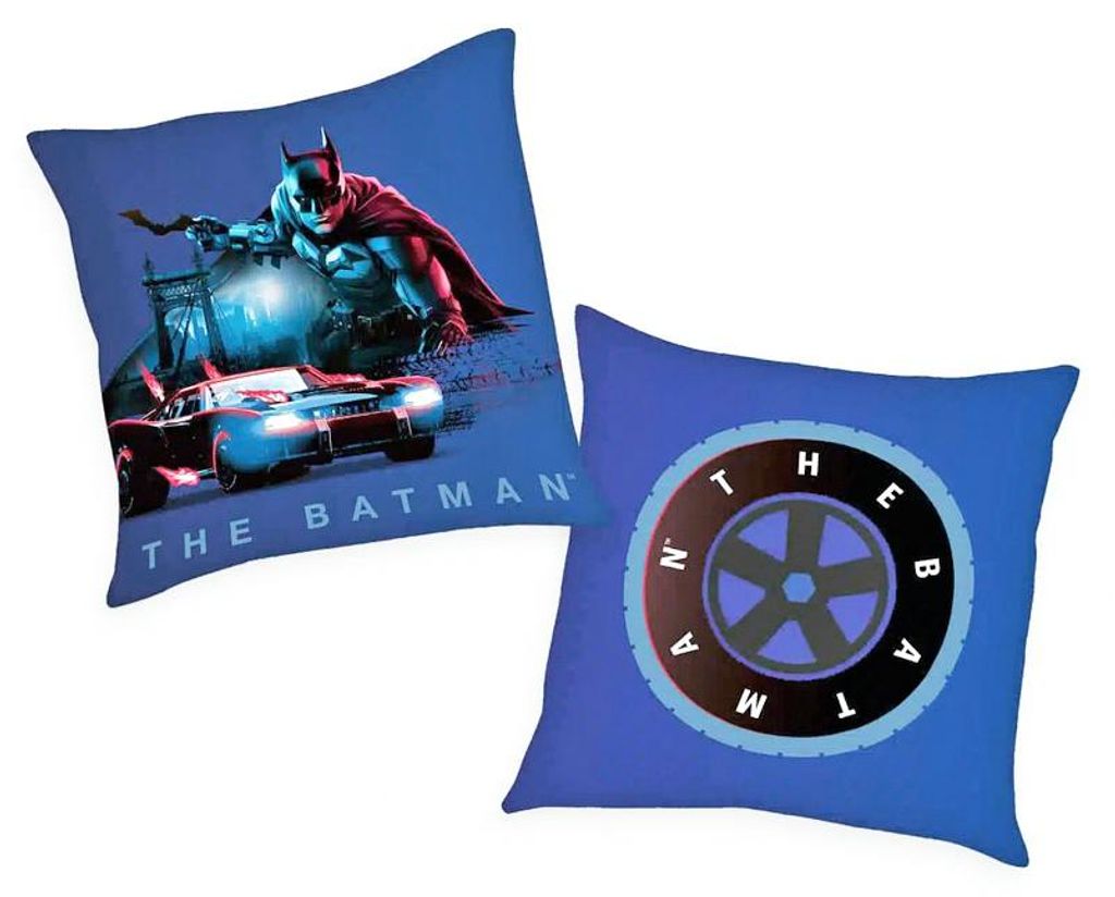 Batman Kissen – Batmobil Kuschelkissen Dekokissen 40x40cm