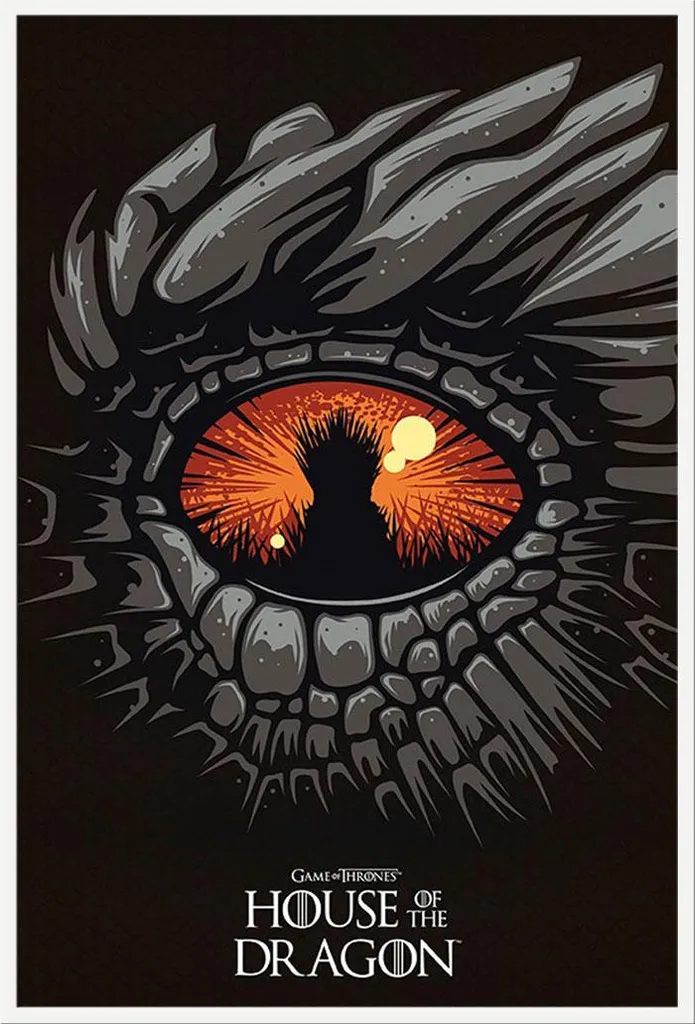 Décoration Murale House of the Dragon : Affiche Encadrée Shinsuke Blanche