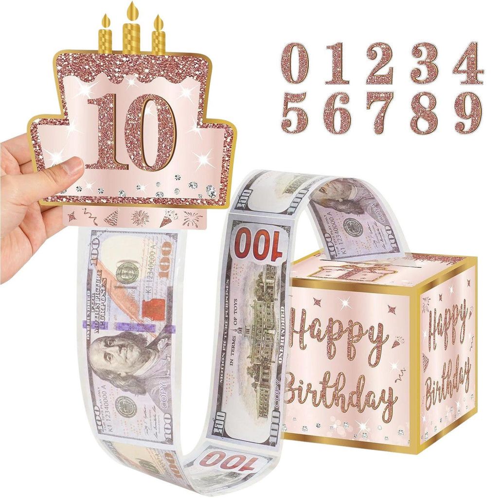Geburtstags-Spardose, „Happy Birthday“, Produktbild 