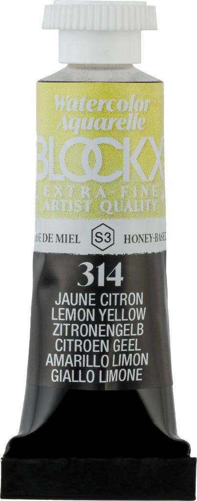 Blockx 3x Aquarellfarbe, Zitronengelb - Tube 5ml - Zitronengelb| 43314BXC