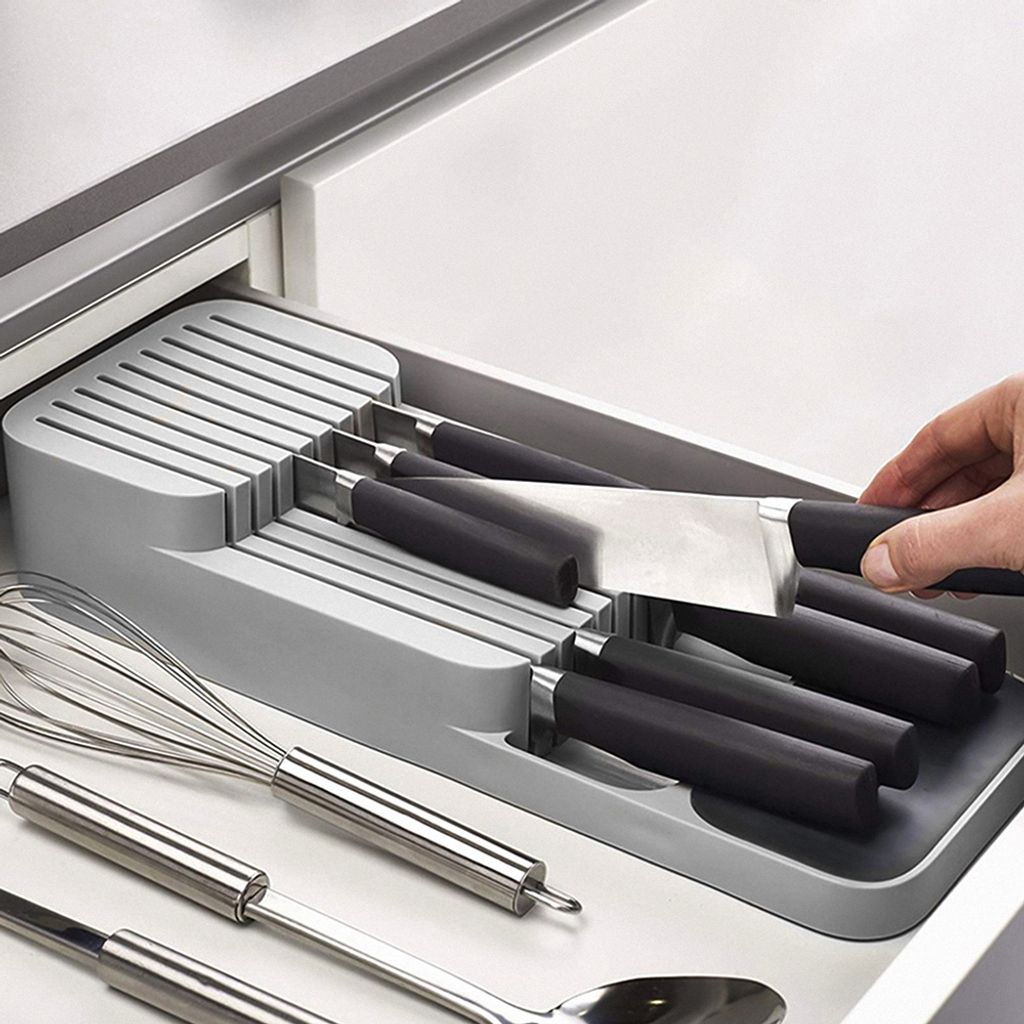 Messerblock für 9 Messer Schublade Messerhalter für 18 Produktbild 