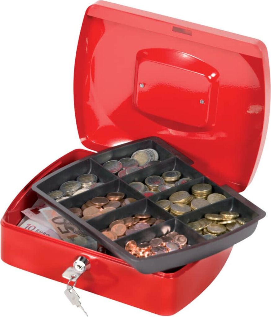 Q-CONNECT - Q-CONNECT Geldtasche, 255 x 200 x 85 mm, rot