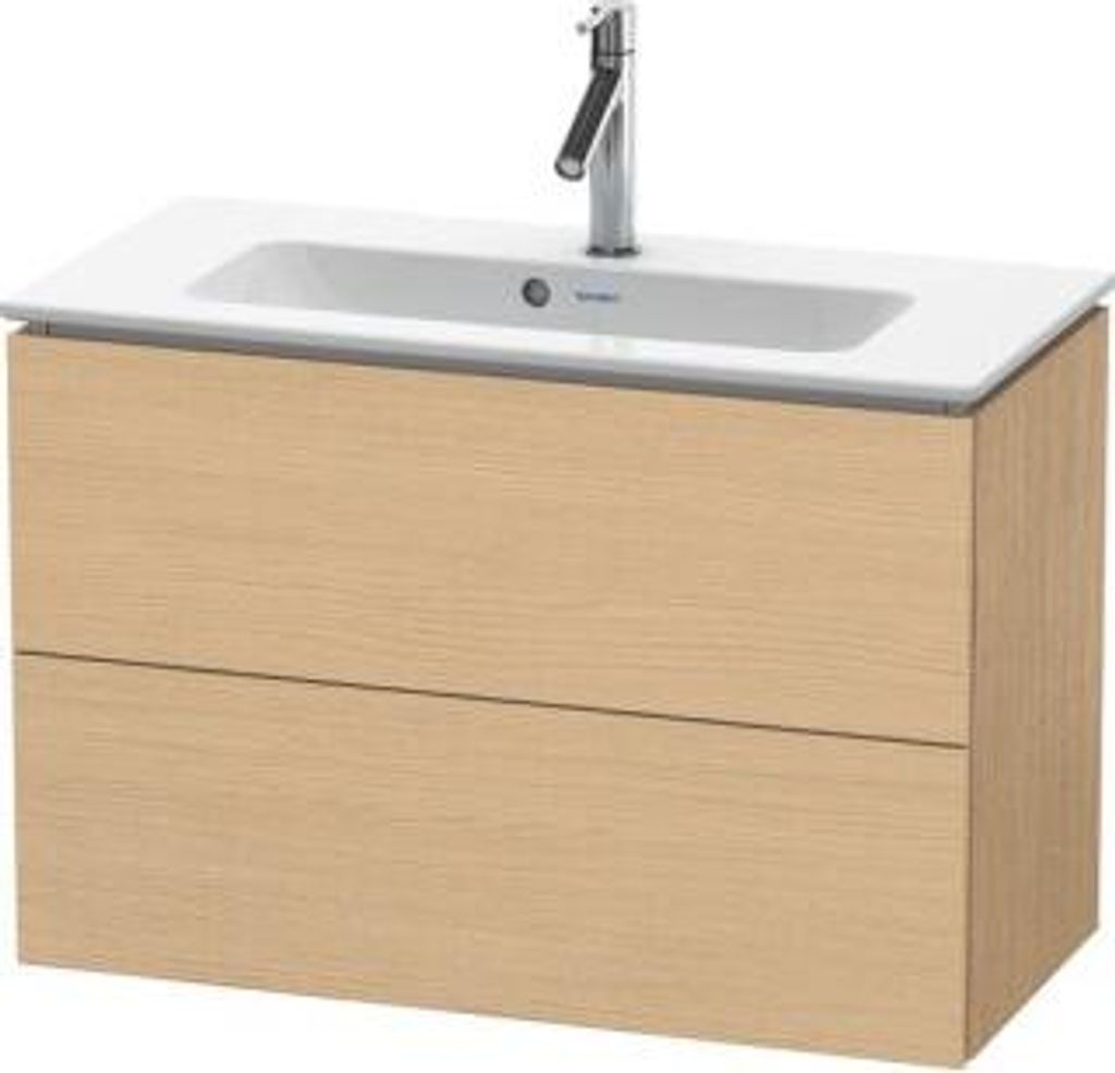 Duravit L-Cube Waschtischunterbau wandhängend, Compact, 2 Schubkästen, 820x550x391mm, LC625703030