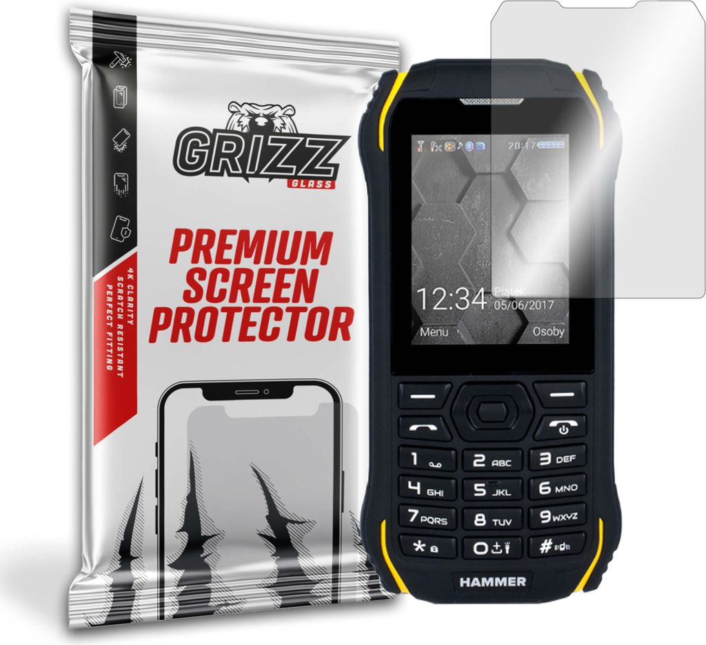 Hybriertes Glas GrizzGlass HybridGlass für MyPhone Hammer Delta