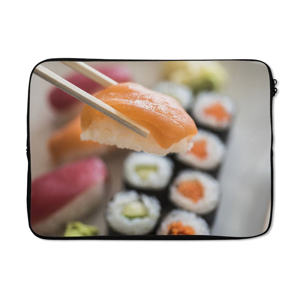 MuchoWow Laptop Hülle 14 ZollSushi wird abgeholt Laptoptasche - Laptoptasche - Stoßsicher - Schutzhaube