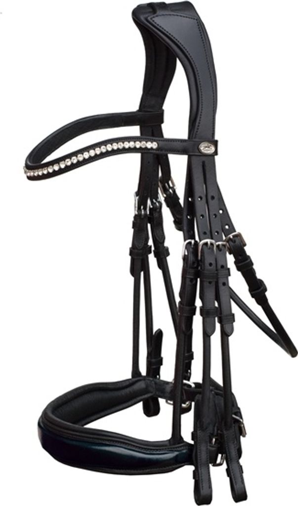 Schockemöhle Sports Kandare Venice Black Patent / Silver WB Produktbild