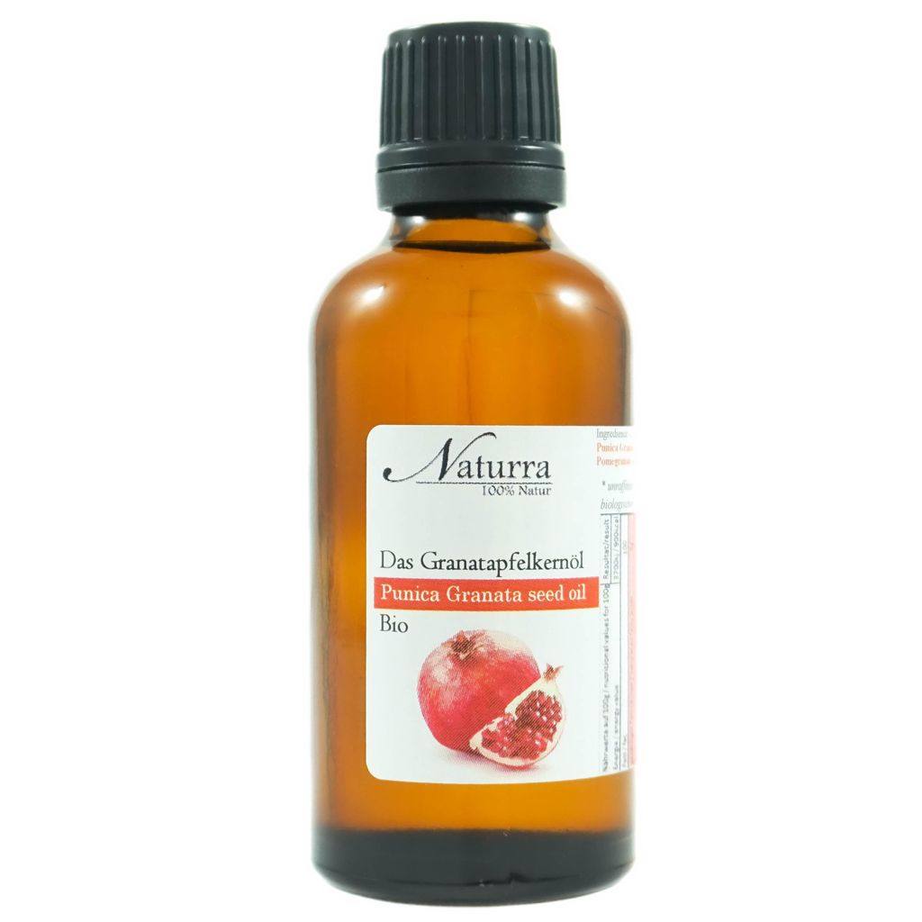 Bio Granatapfelkernöl 50ml kaltgepresst unraffiniert nativ vegan Hautöl Anti-Aging