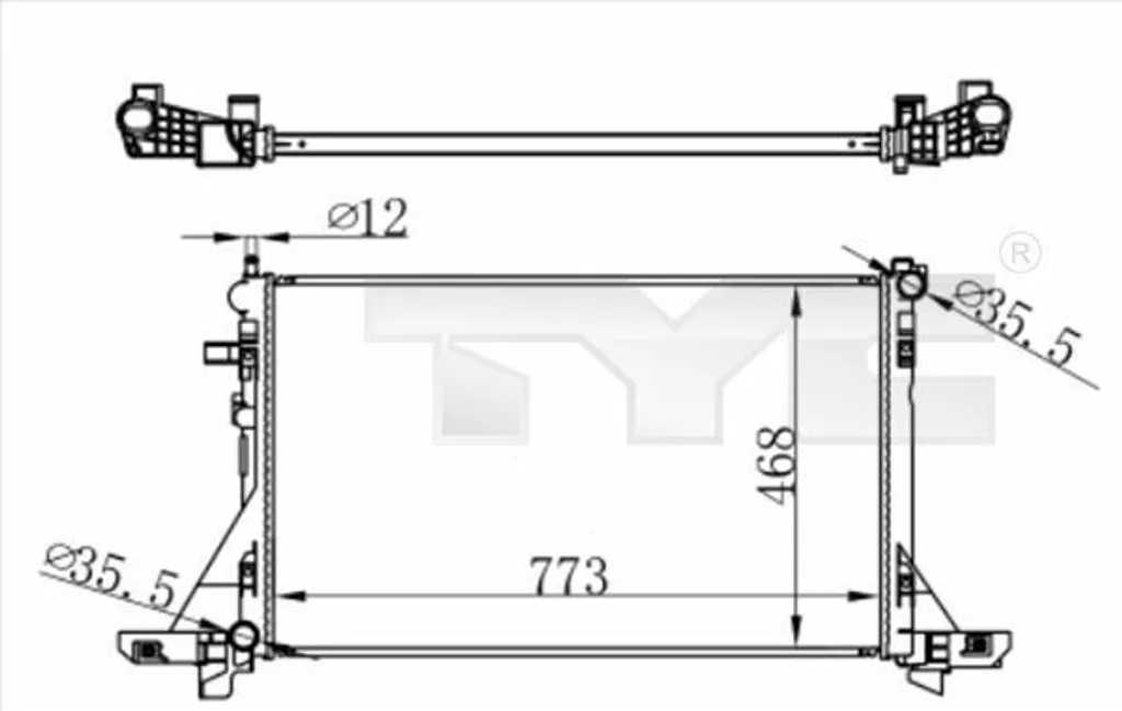 Radiateur de Refroidissement Moteur pour Movano B (X62) - Qualité OE